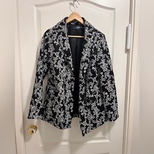 Black and white Anthropologie blazer